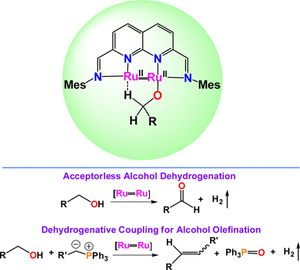 thumbnail for Acceptorless dehydrogenation of alcohols on a diruthenium(II,II) platform
